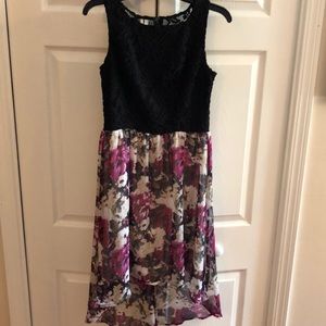 Floral black lace dress *NWOT*